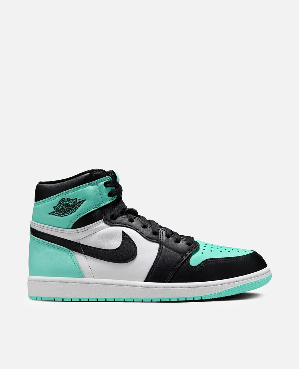 Black green and white jordans hotsell