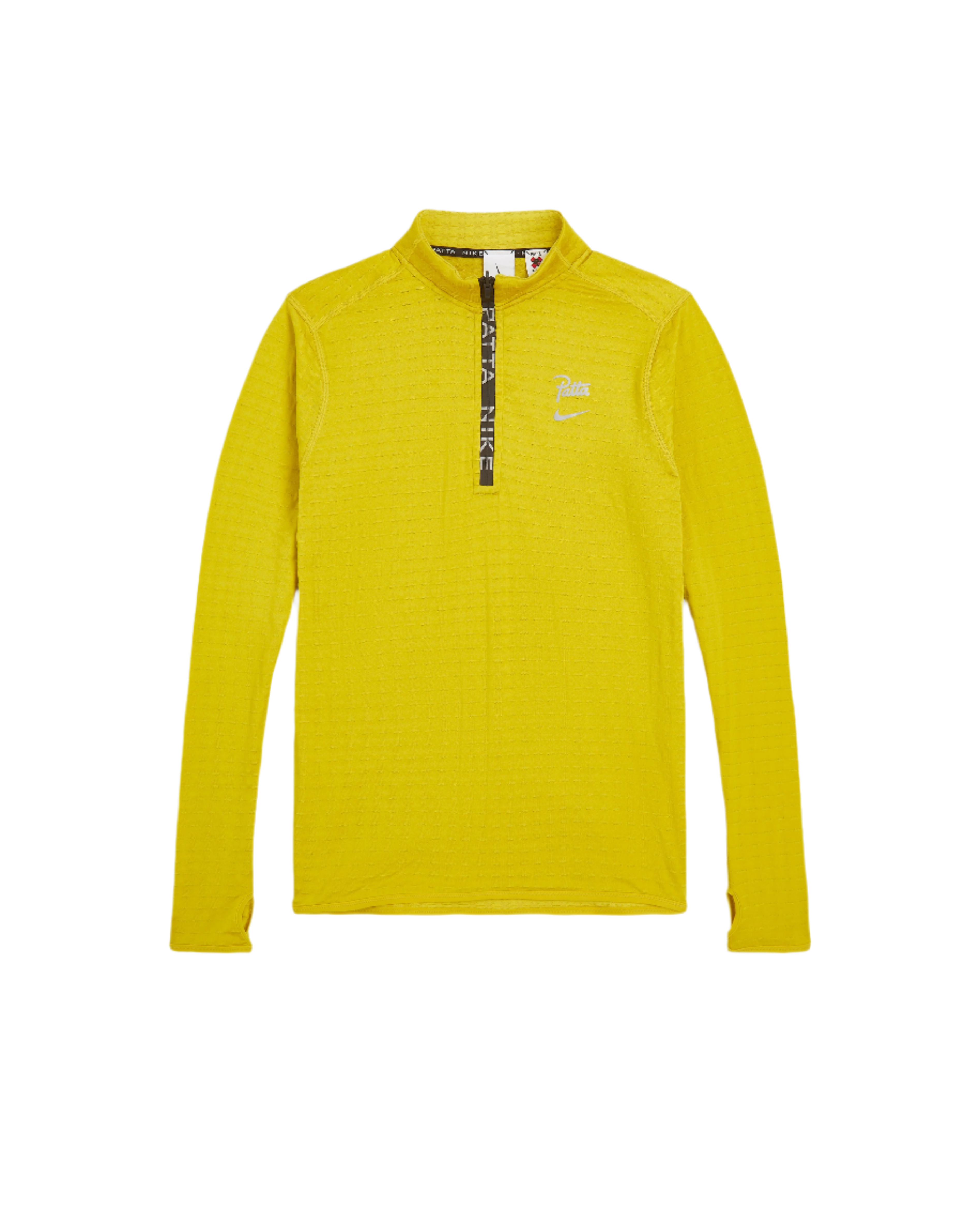 nike element half zip yellow