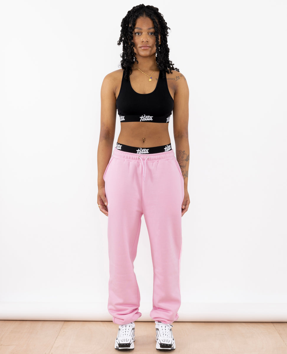 Pink jogger pants store womens