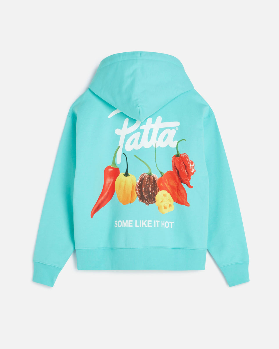 Patta Some Like It Hot Boxy Hooded Sweater (Blue Radiance 