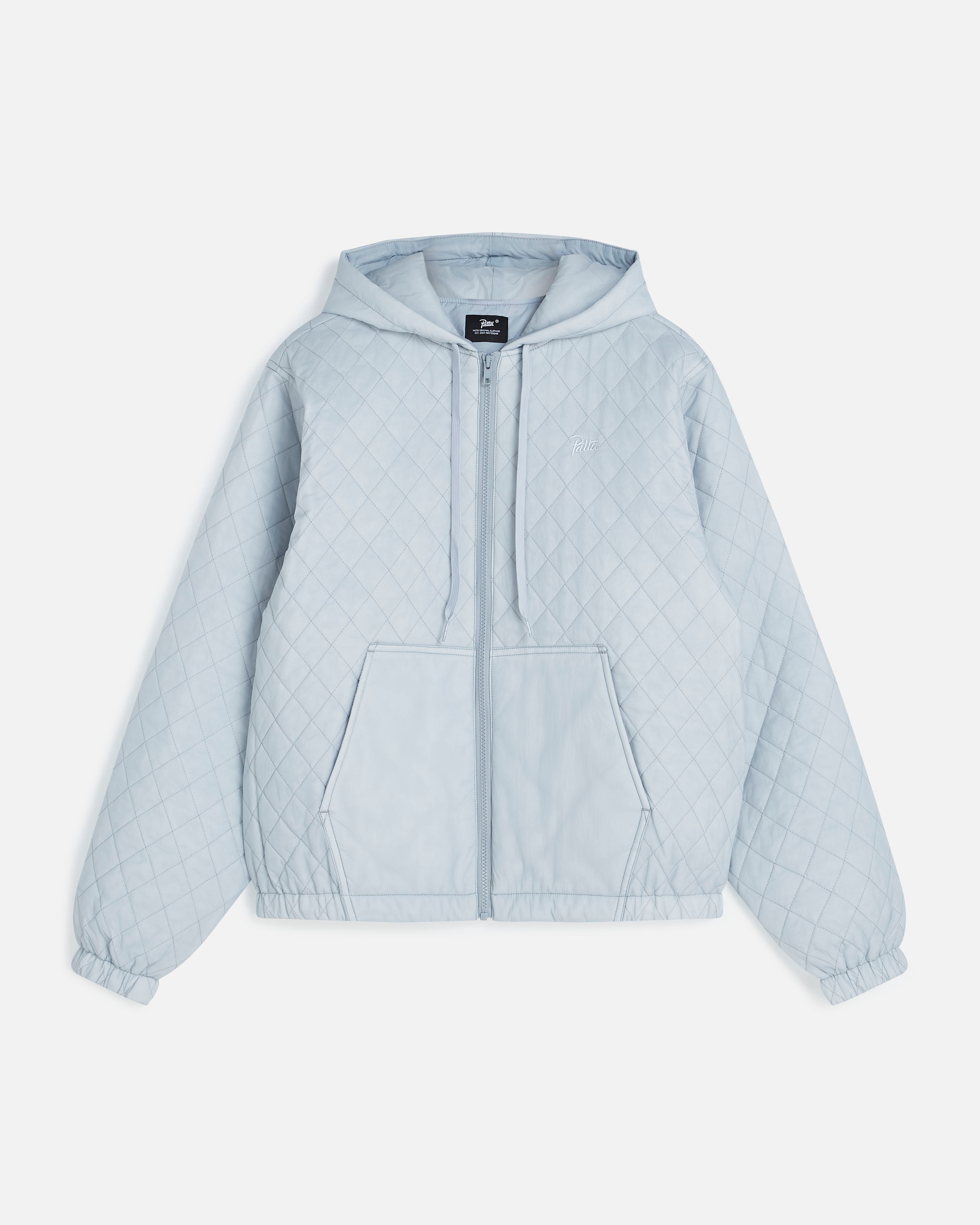 Patta Insulated Quilted Hooded Jacket (Gray Dawn) – Patta UK