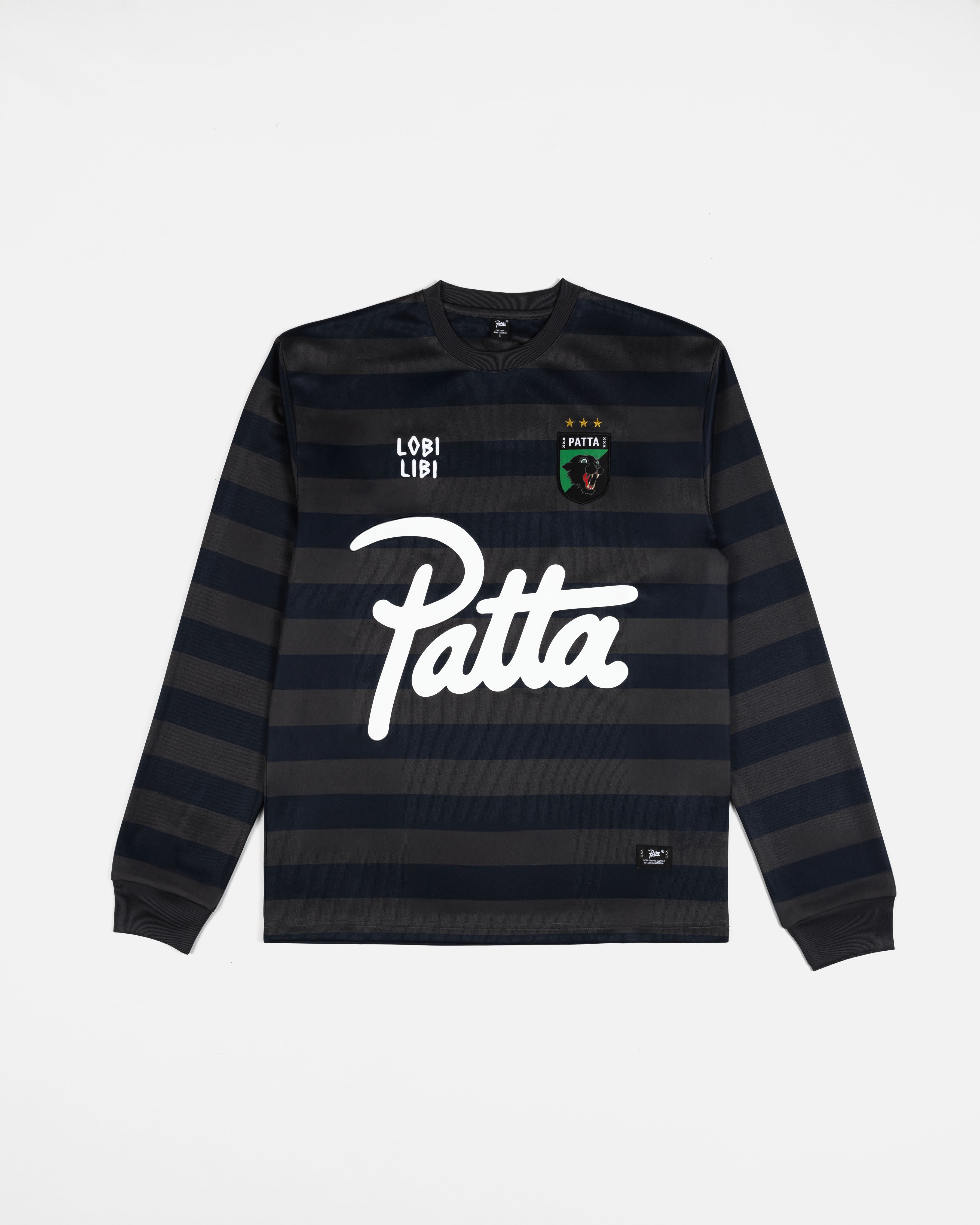 トップス PATTA Striped Long Sleeve Football Patta Striped Longsleeve Football Jersey (Chalk Violet