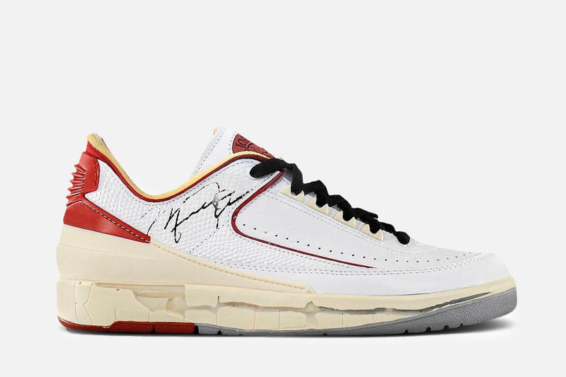 Off White X Air Jordan 2 Retro Low Sp (White/Varsity Red-Black)