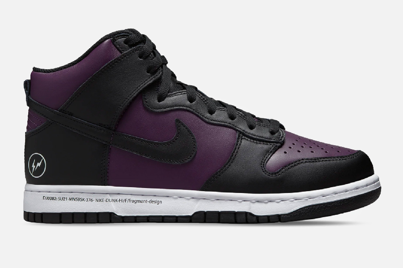 Nike X Fragment Dunk High (Wine/Black-White)