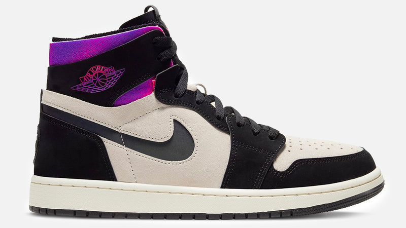 Air Jordan 1 Zoom Cmfrt X Paris Saint-Germain (White/Black-Psychic Purple-Hyper Pink)