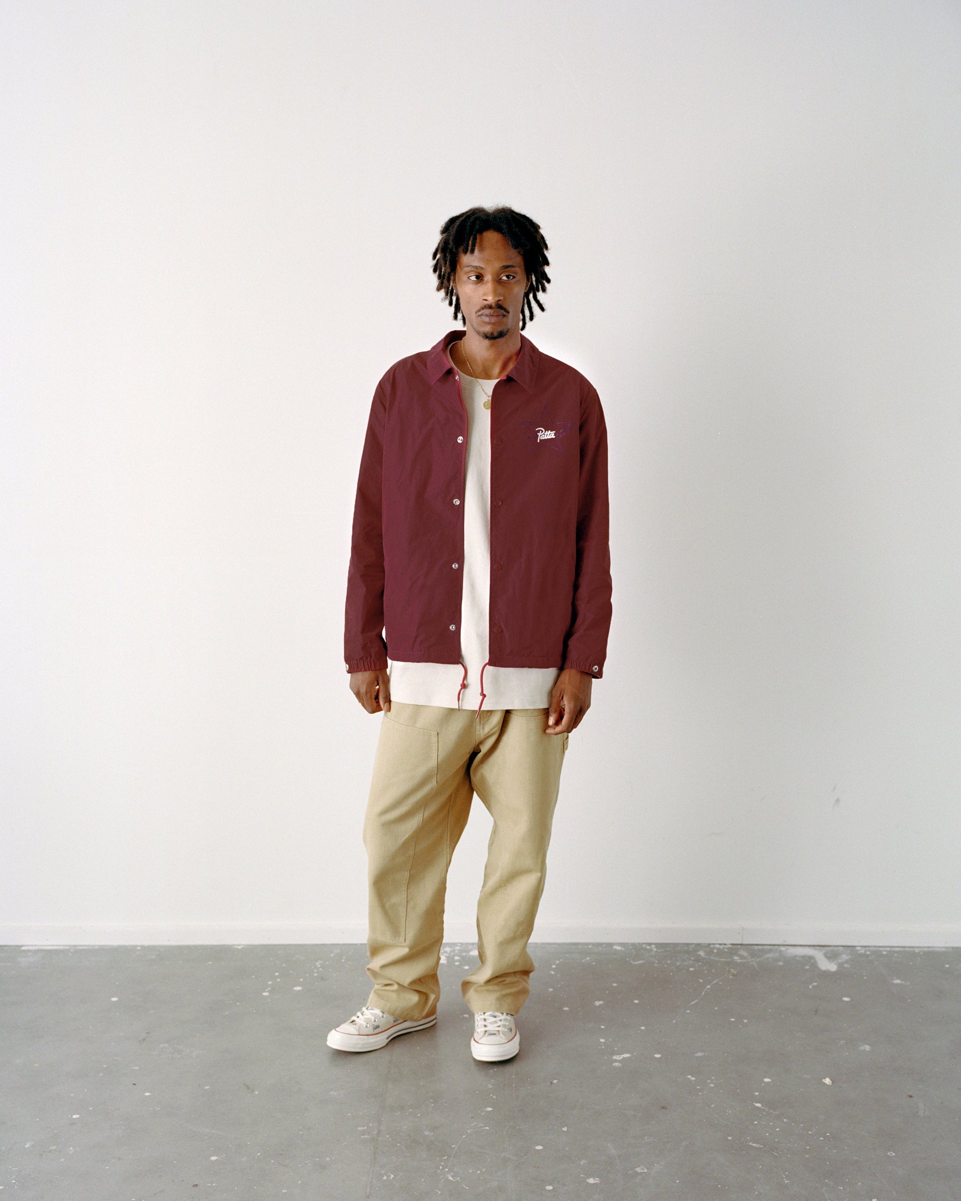 Patta x Converse Coaches Jacket (Garnet)