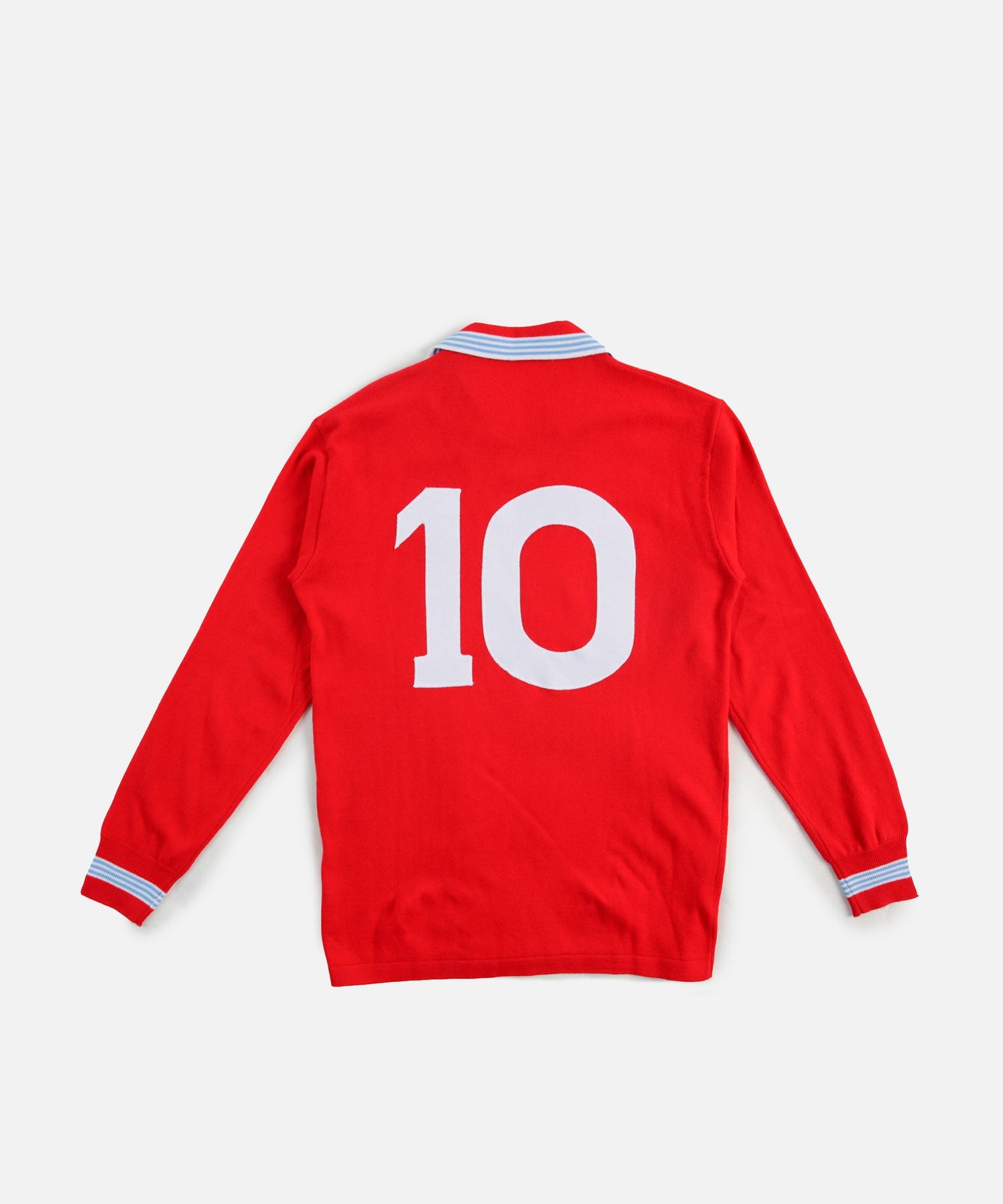 NR x Patta No. 10 Long Sleeve Football Jersey (Napoli Red)