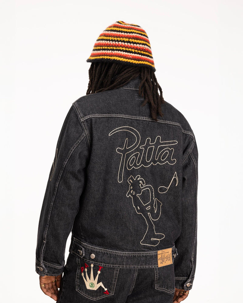 Patta x Stussy Zip Work Jacket (Black)