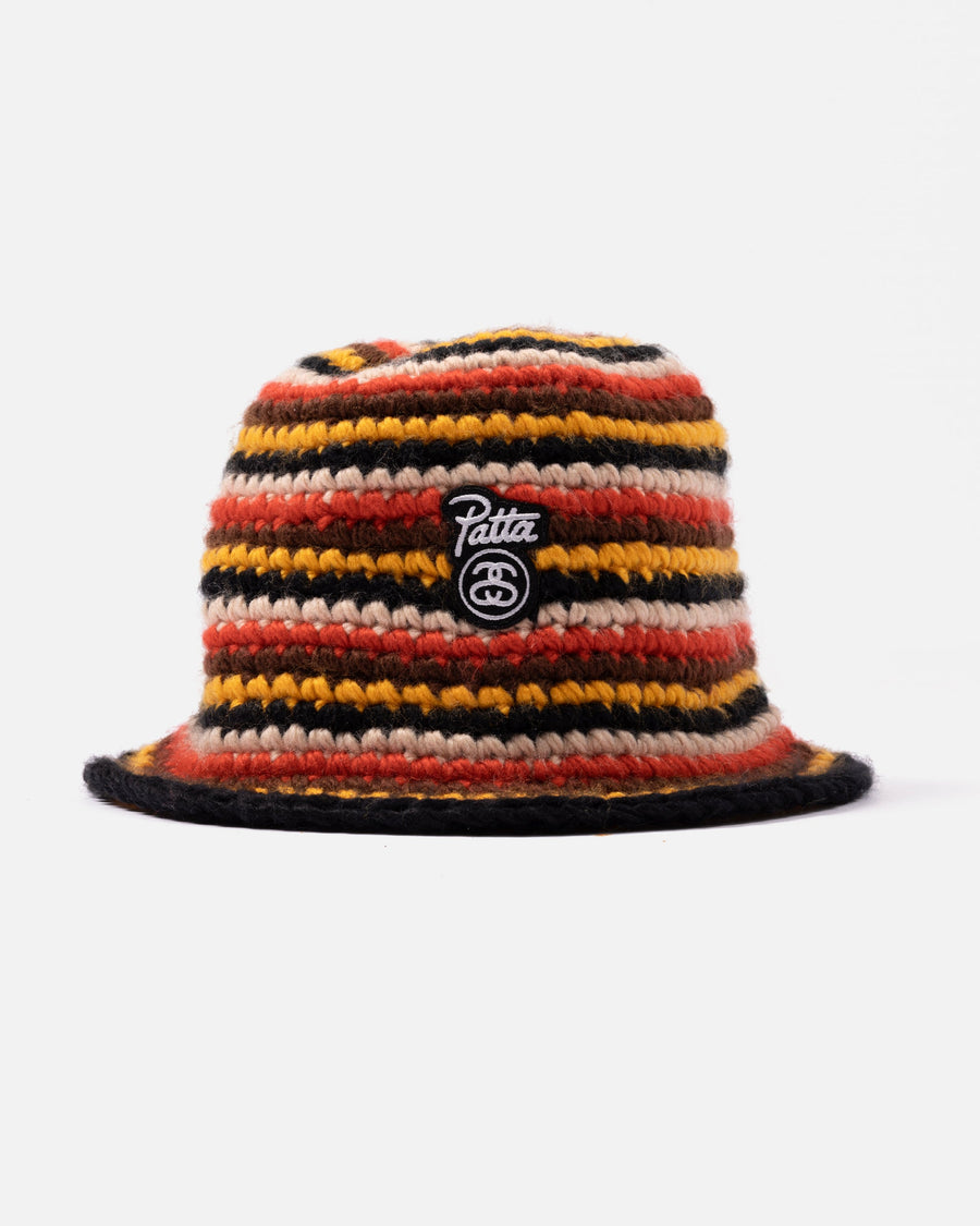 Patta x Stussy Striped Knit Bucket Hat (Multi)