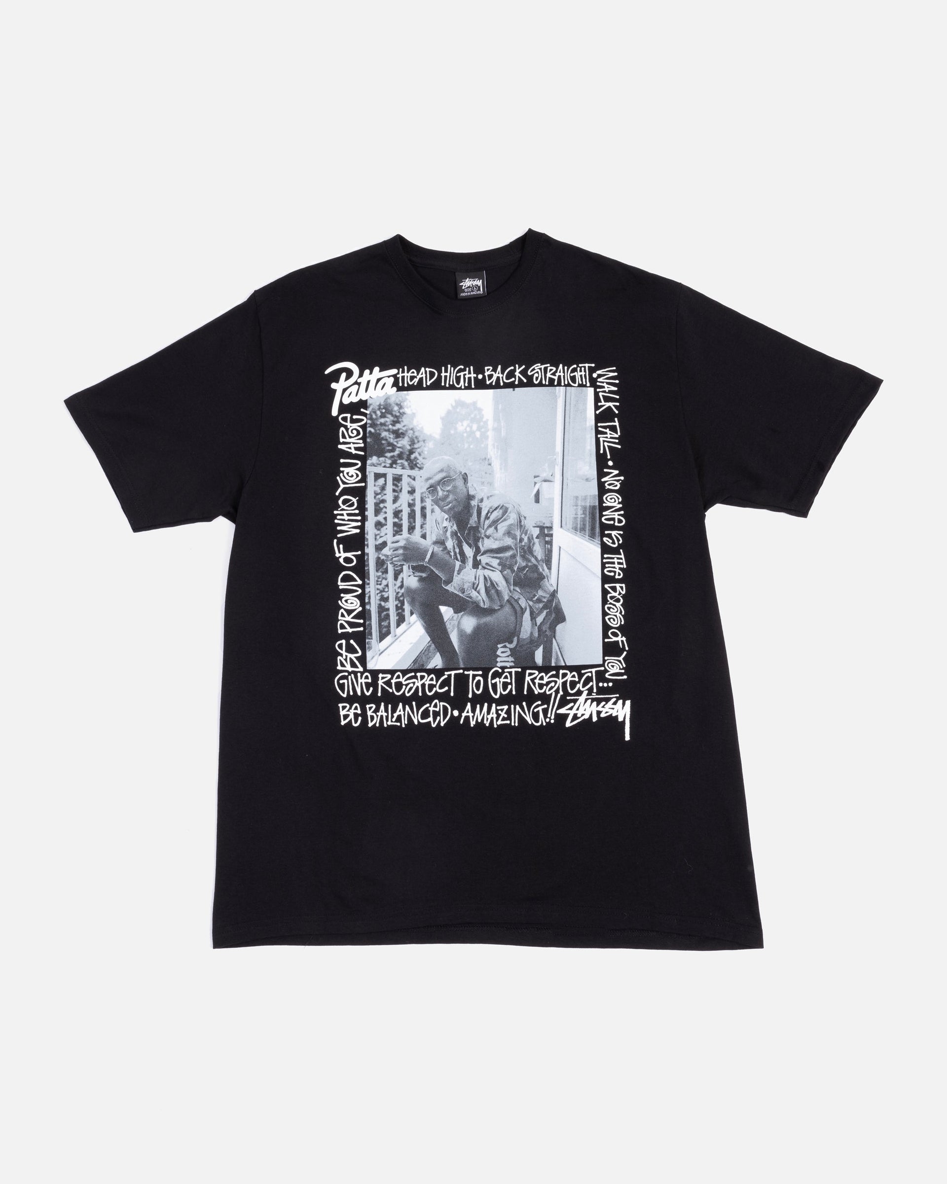 Patta x Stussy Respect Tee (Black)