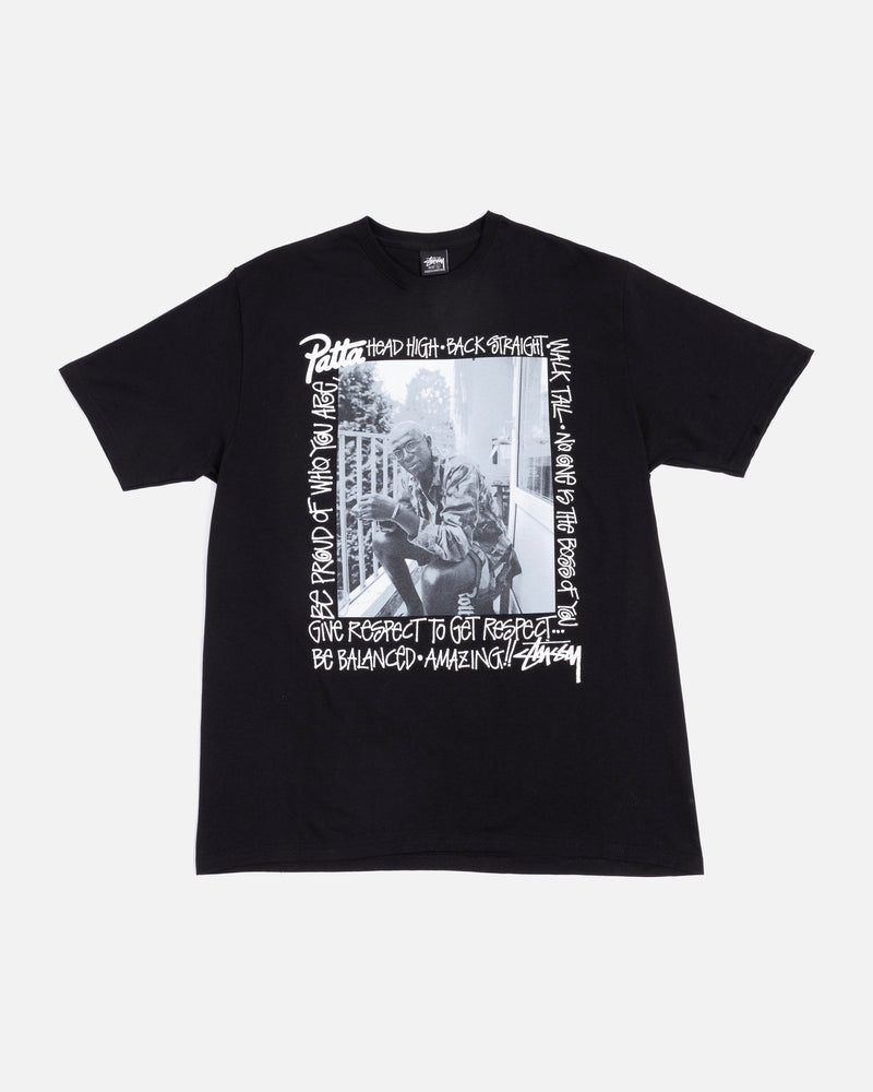 Patta x Stussy Respect Tee (Black)