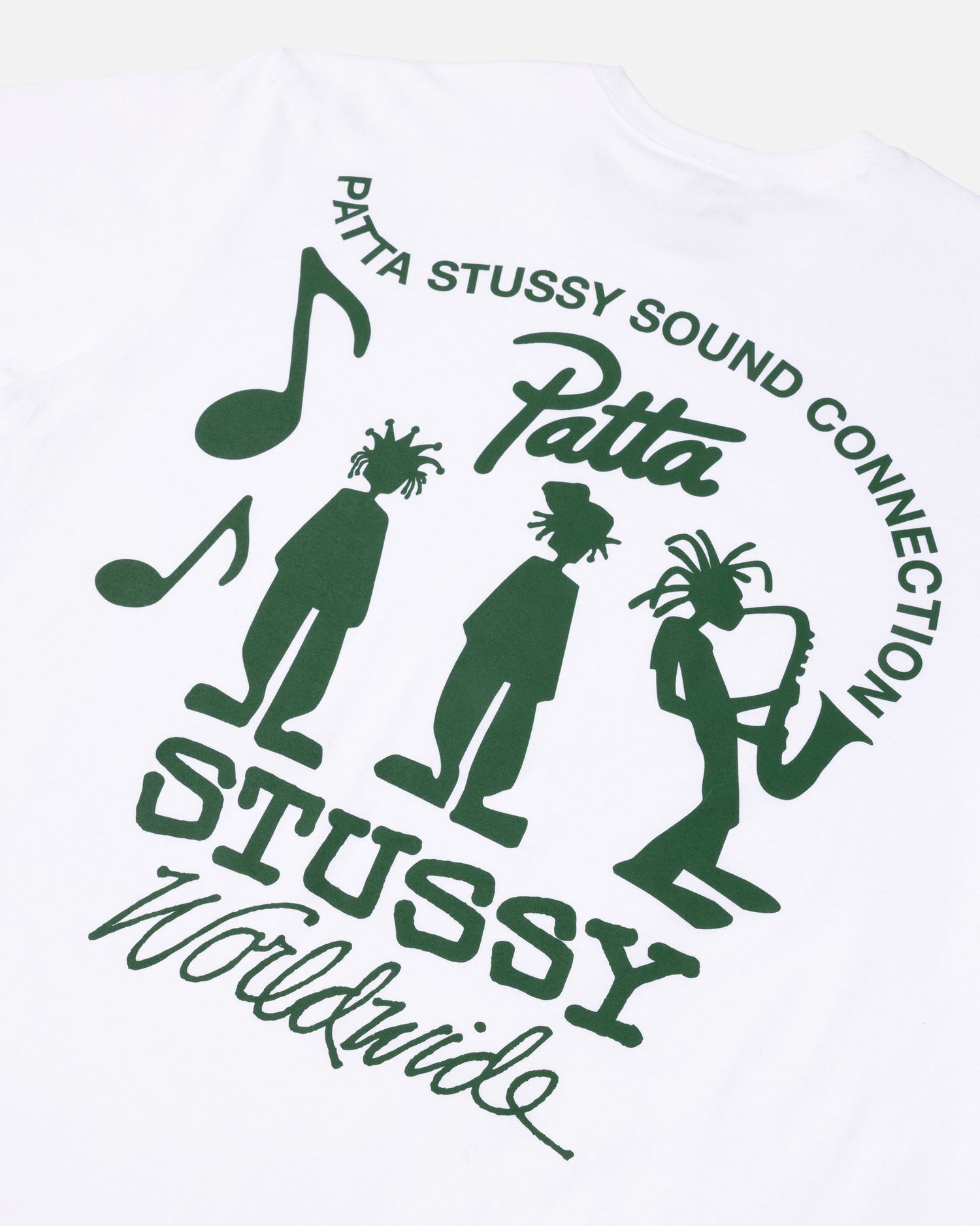 Patta x Stussy Sound Connection Tee (White)