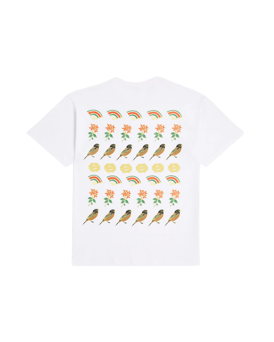 White Patta Surinemoji T-Shirt with screen printed Surinemoji artwork