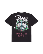 Black Patta T-Shirt with Peace Sign and Patta Logo