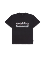 Black Patta metal T-Shirt  with a large premium photo printed Patta metal artwork