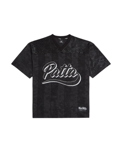 Black Patta number 04 football jersey with large patta logo and Lobi Libi branding