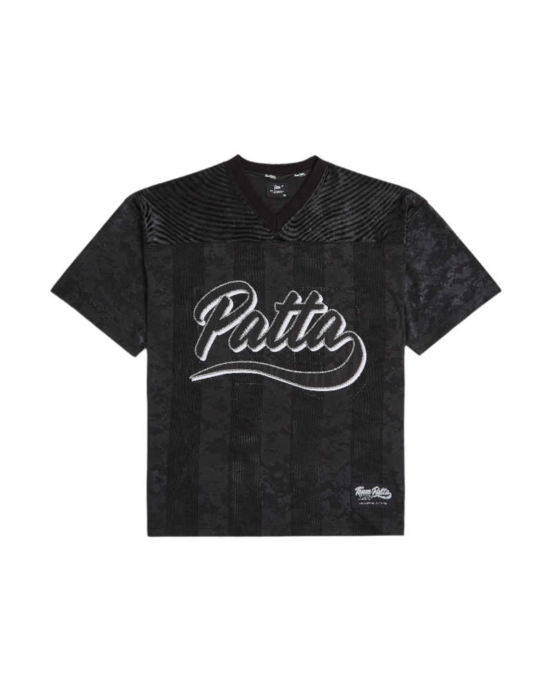 Black Patta number 04 football jersey with large patta logo and Lobi Libi branding