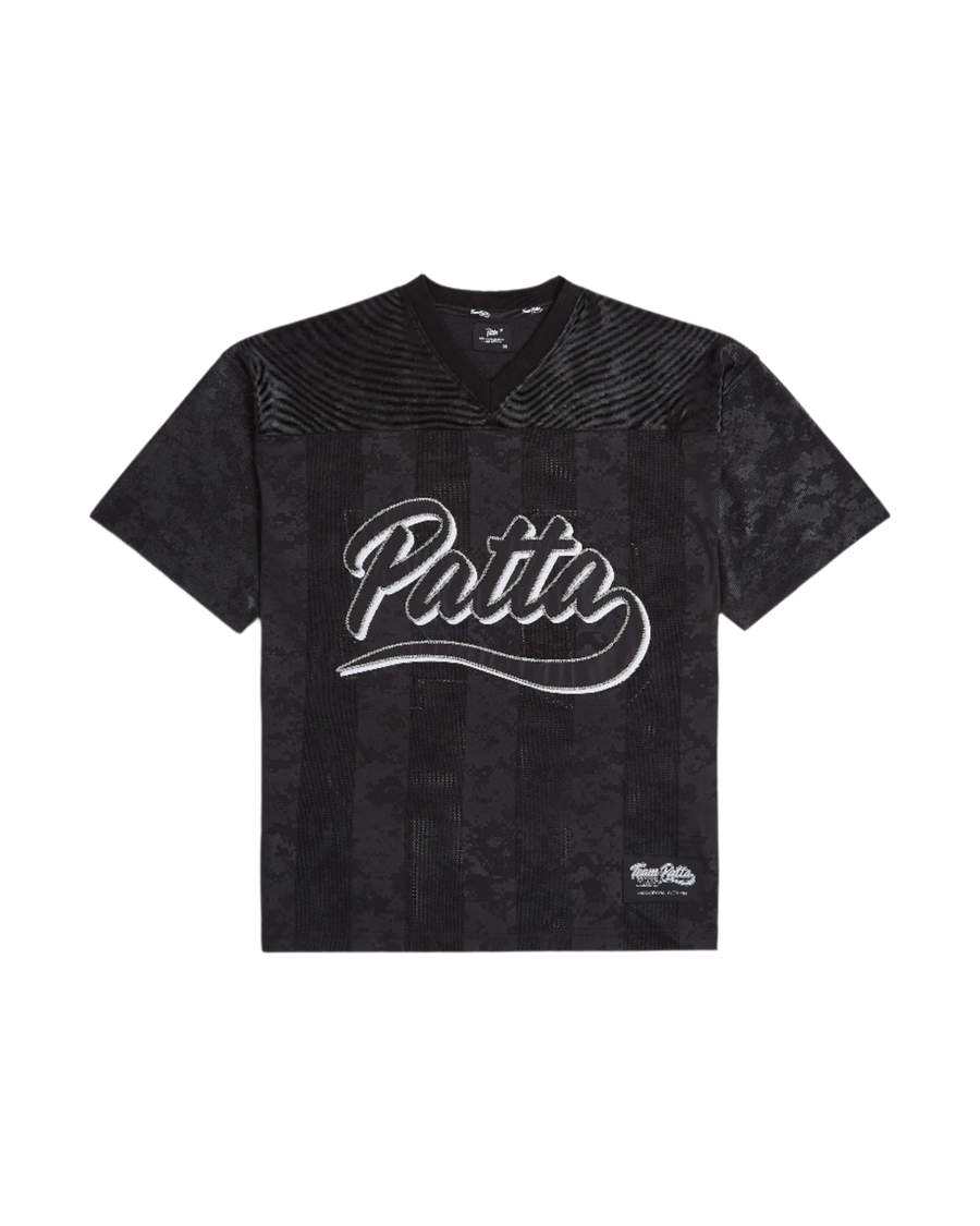 Black Patta number 04 football jersey with large patta logo and Lobi Libi branding