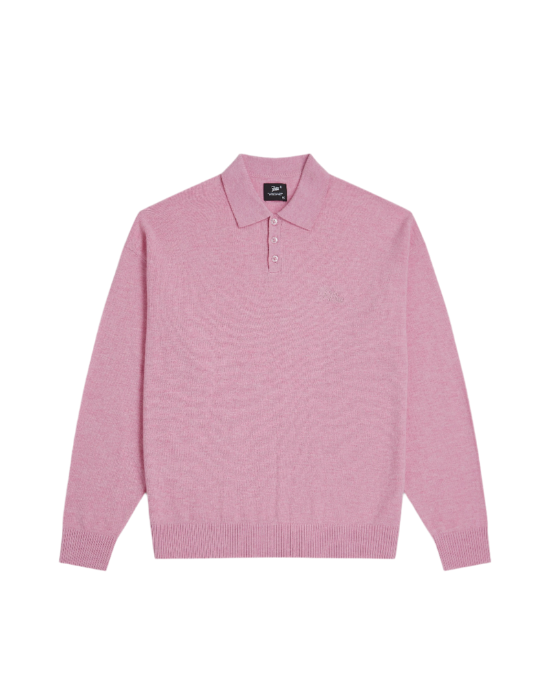 Patta Knitted Wool Longsleeve Polo Shirt