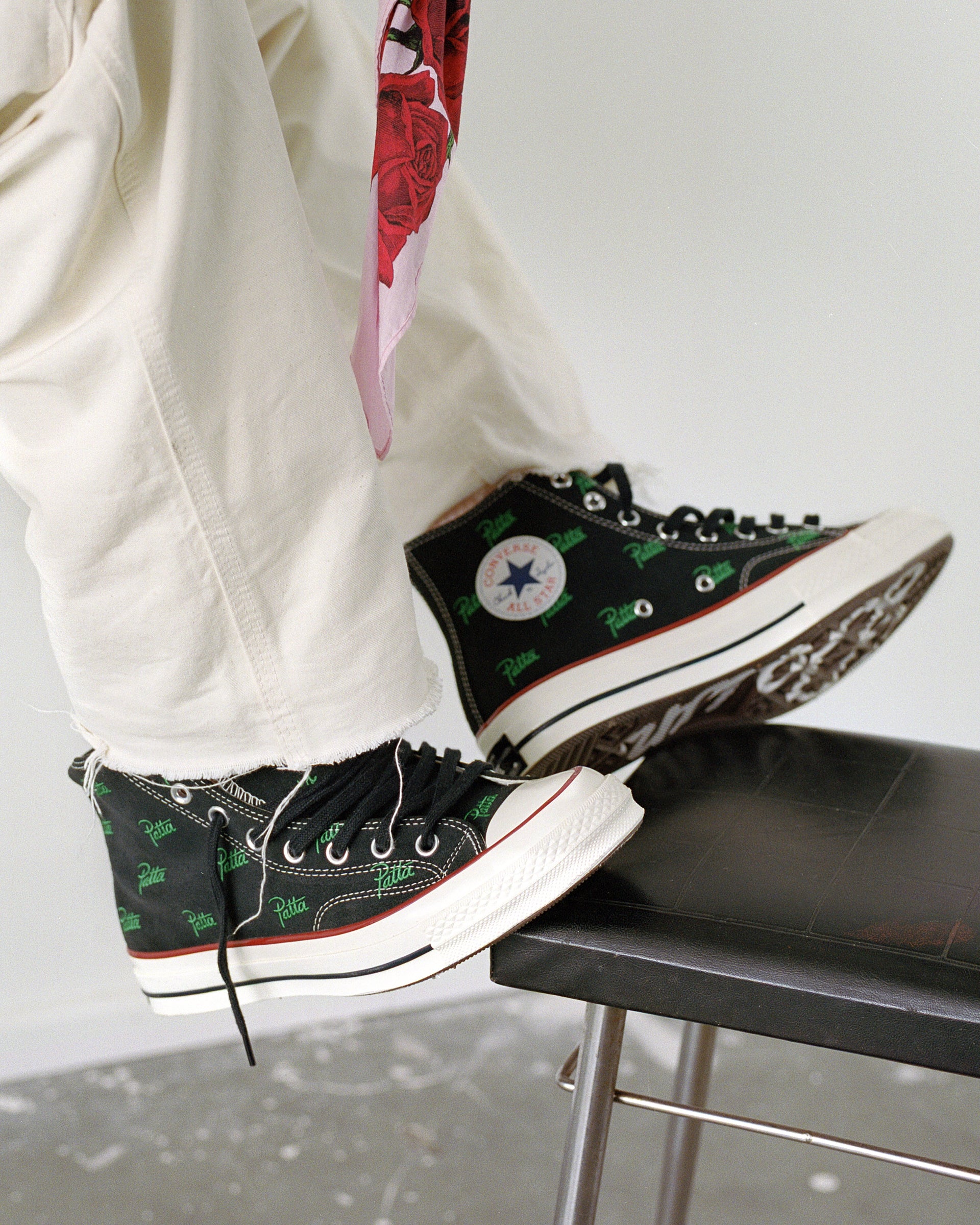 Patta x Converse Chuck 70 Hi (Black/Jolly Green)