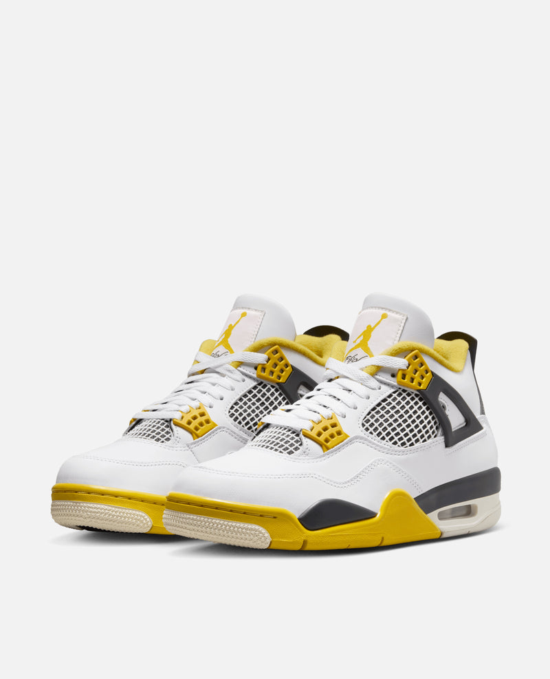 Air Jordan WMNS 4 Retro (White/Coconut/Milk-Vivid Sulfur)