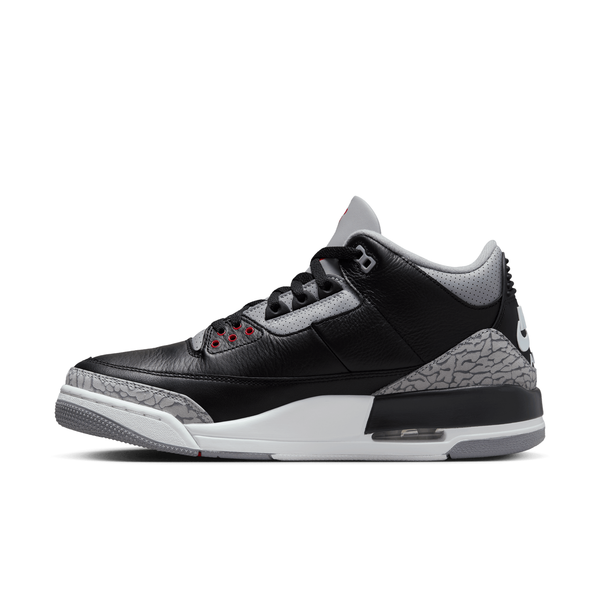 Air Jordan 3 Retro (Black/Fire Red-Cement Grey-Summit White)