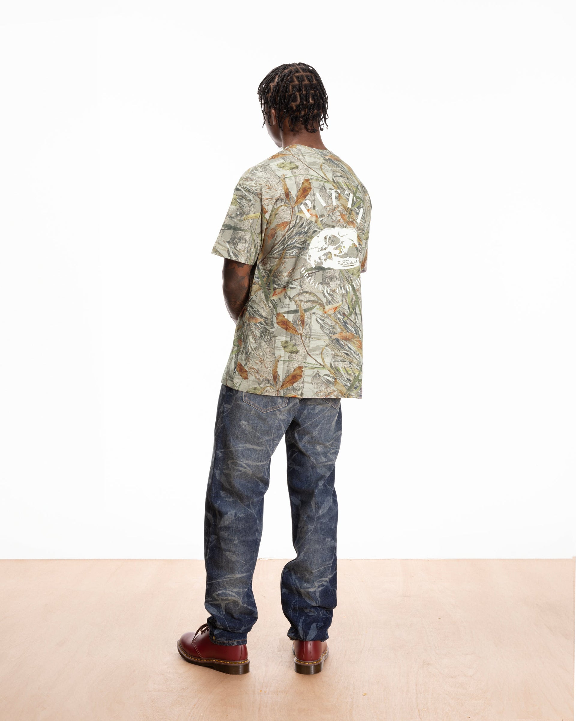 Patta Nature Print Skull T-Shirt