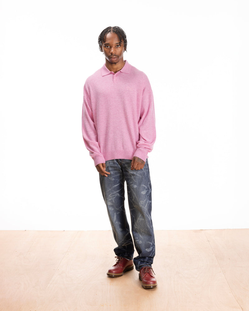 Patta Knitted Wool Longsleeve Polo Shirt