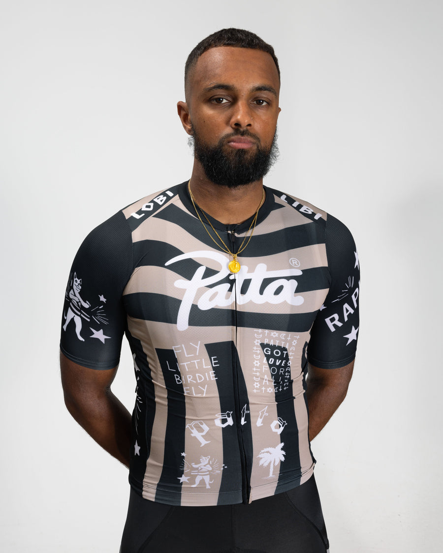 Patta x Rapha Men's Pro Team Training Jersey (Black/Stone)