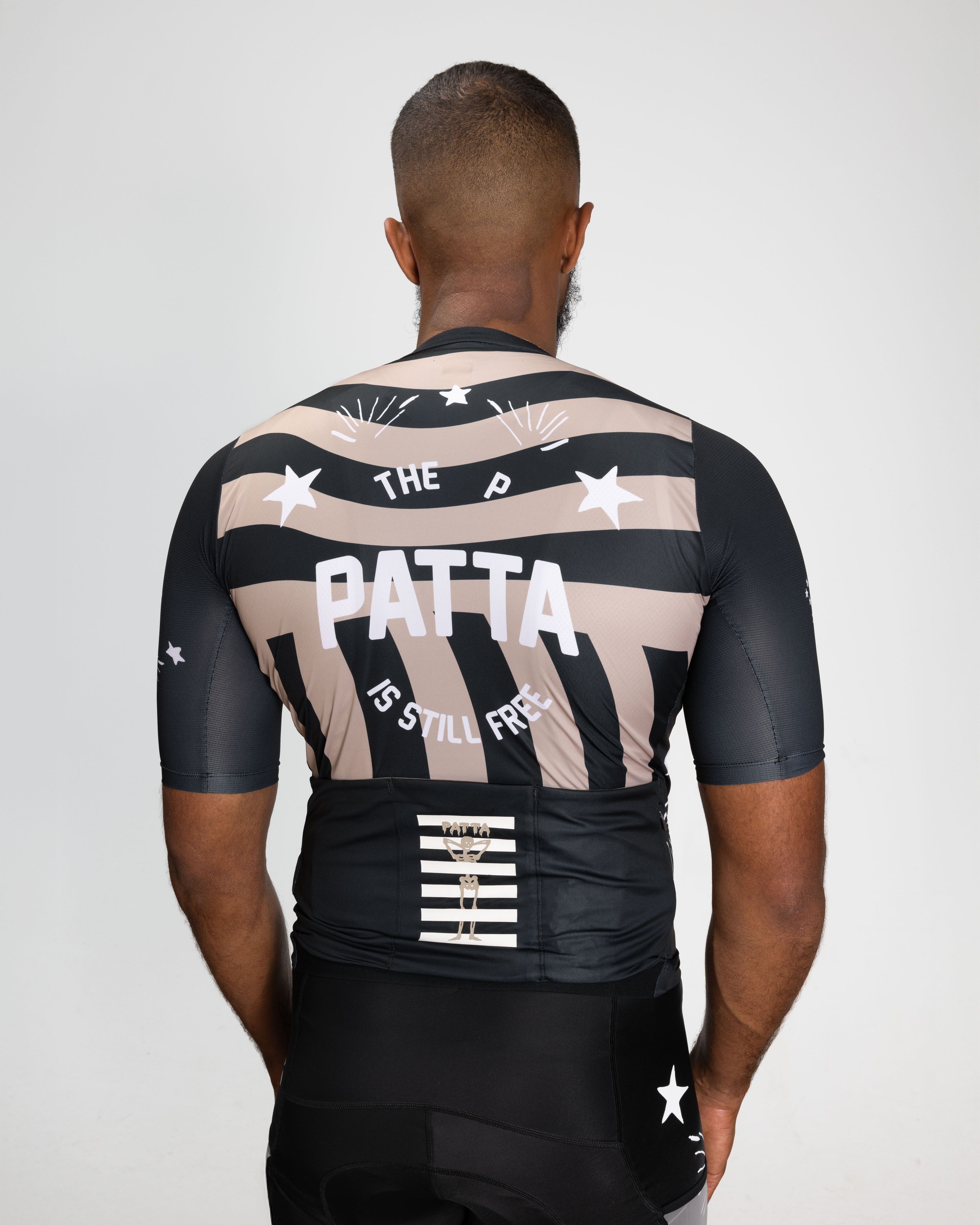 ウェア Rapha+Patta Men's ProTeam TrainingJersey Patta x Rapha Men's Pro Team Training Jersey (Black/Stone