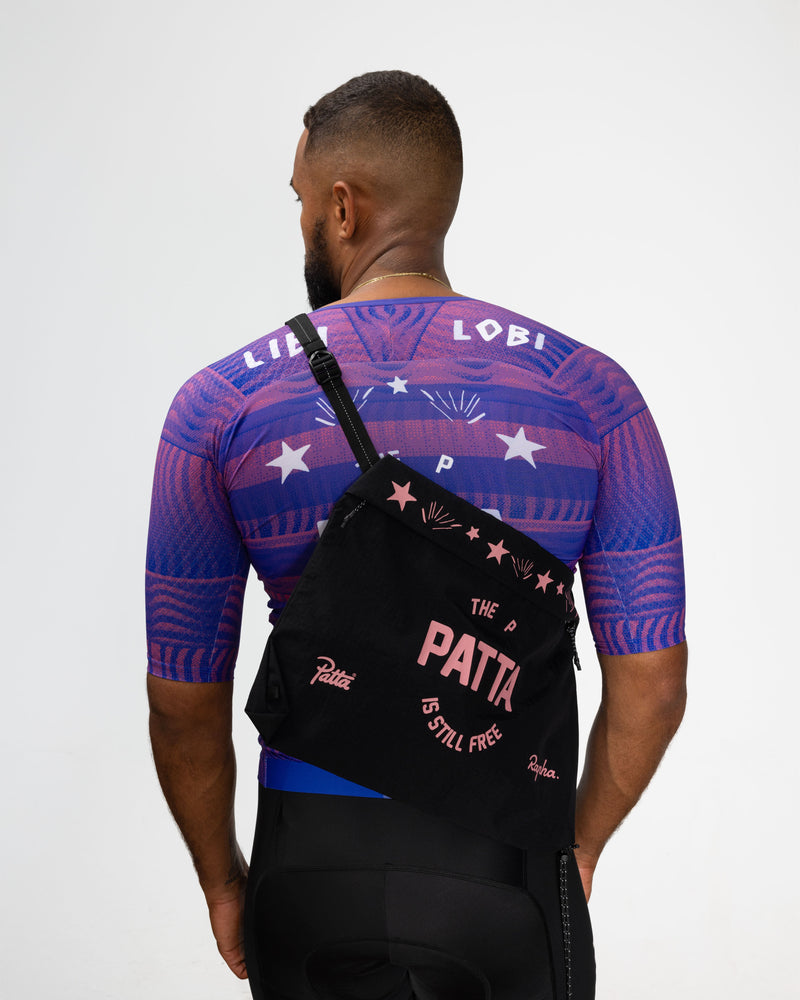 Patta x Rapha Tech Musette (Black/Pink)