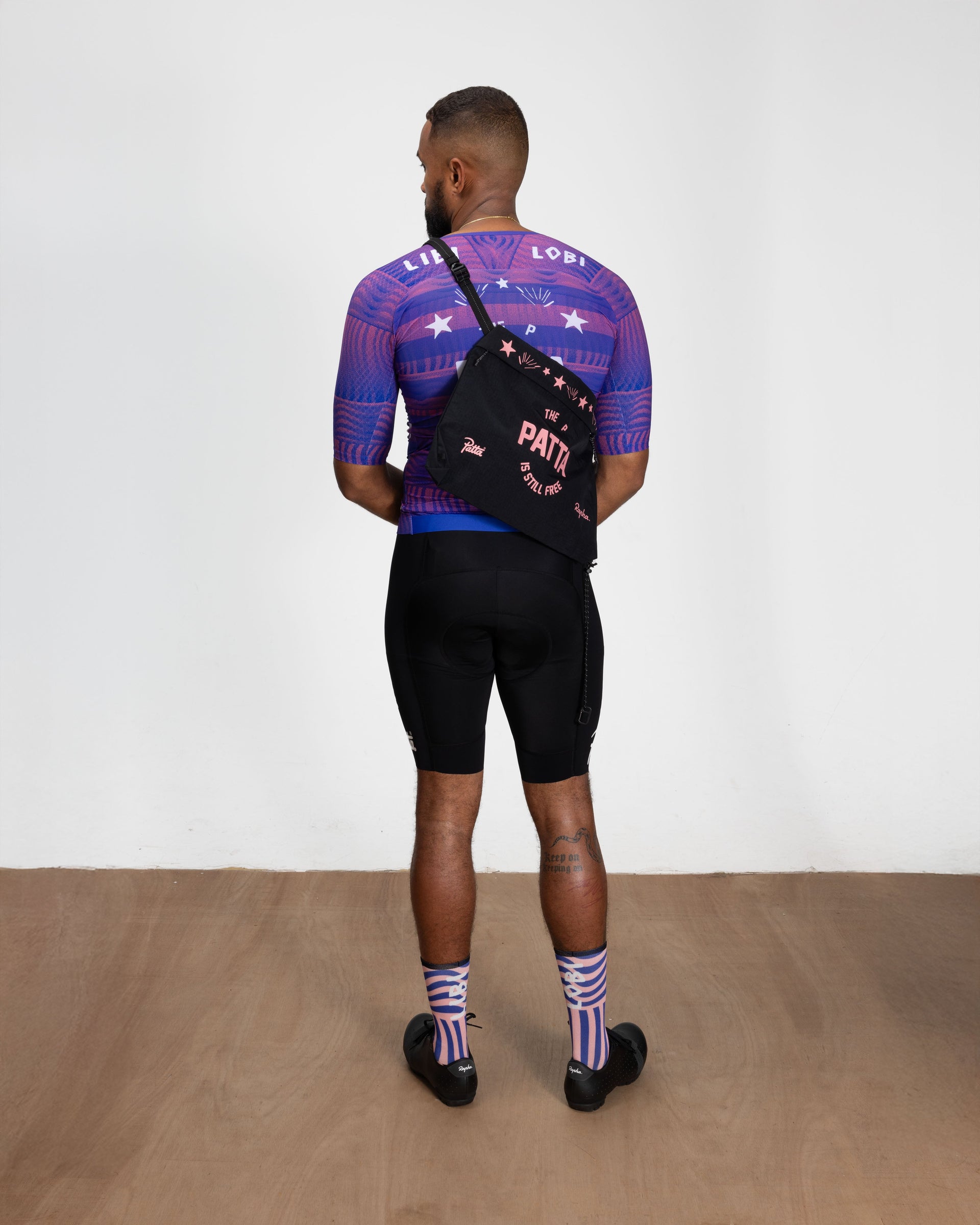 Patta x Rapha Tech Musette (Black/Pink)