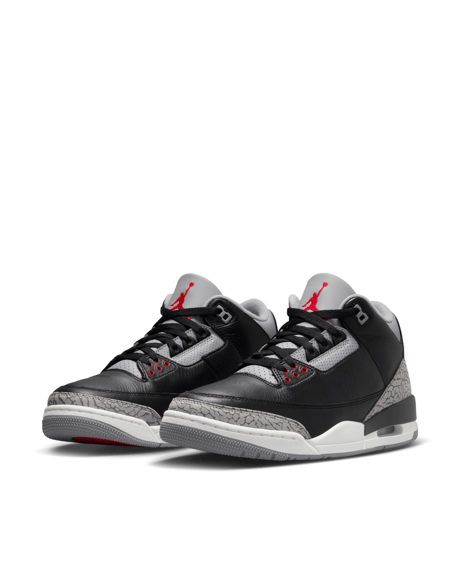 Air Jordan 3 Retro (Black/Fire Red-Cement Grey-Summit White)