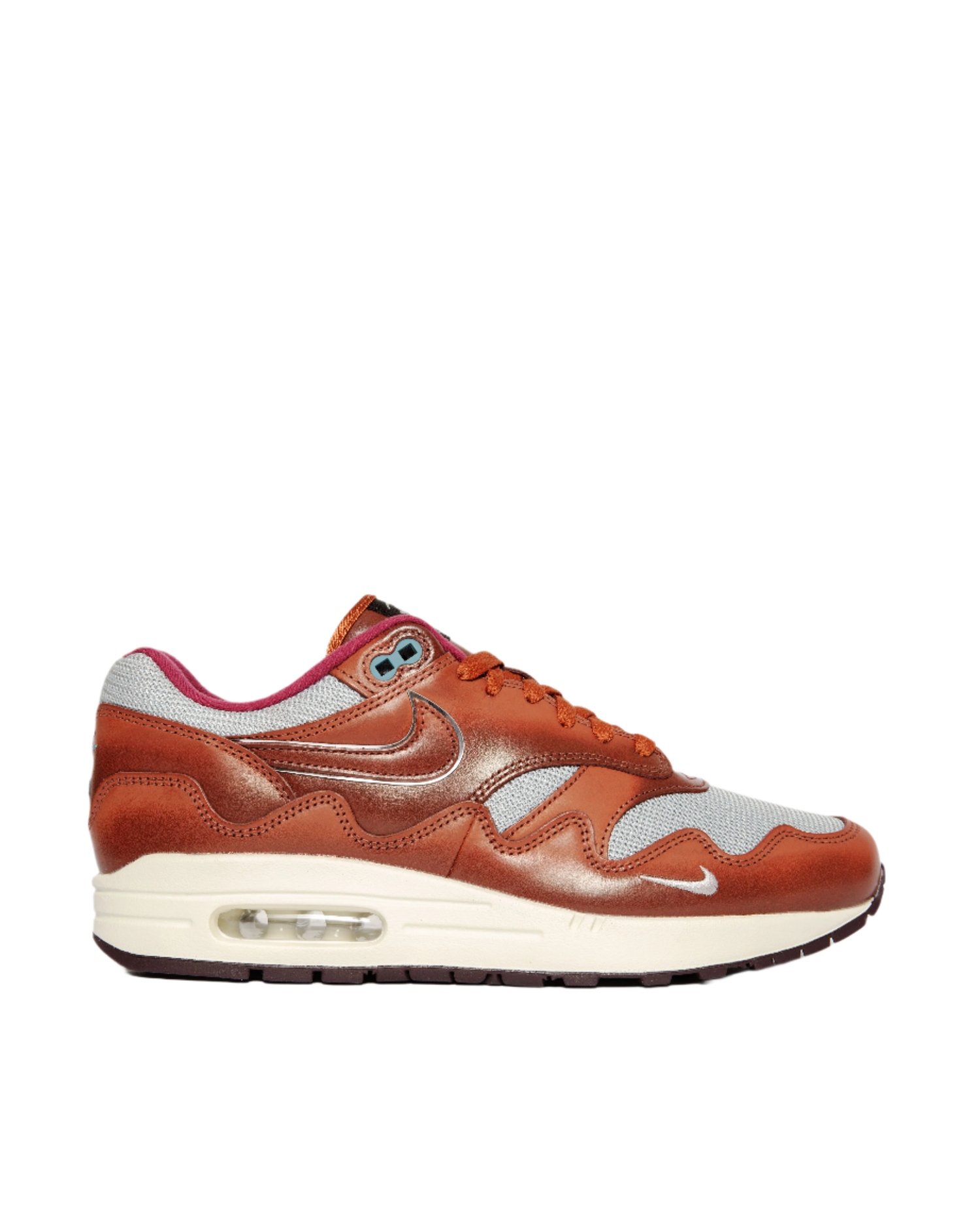 Patta x Nike Air Max 1 (Dark Russet/Dark Russet-Metallic Silver)