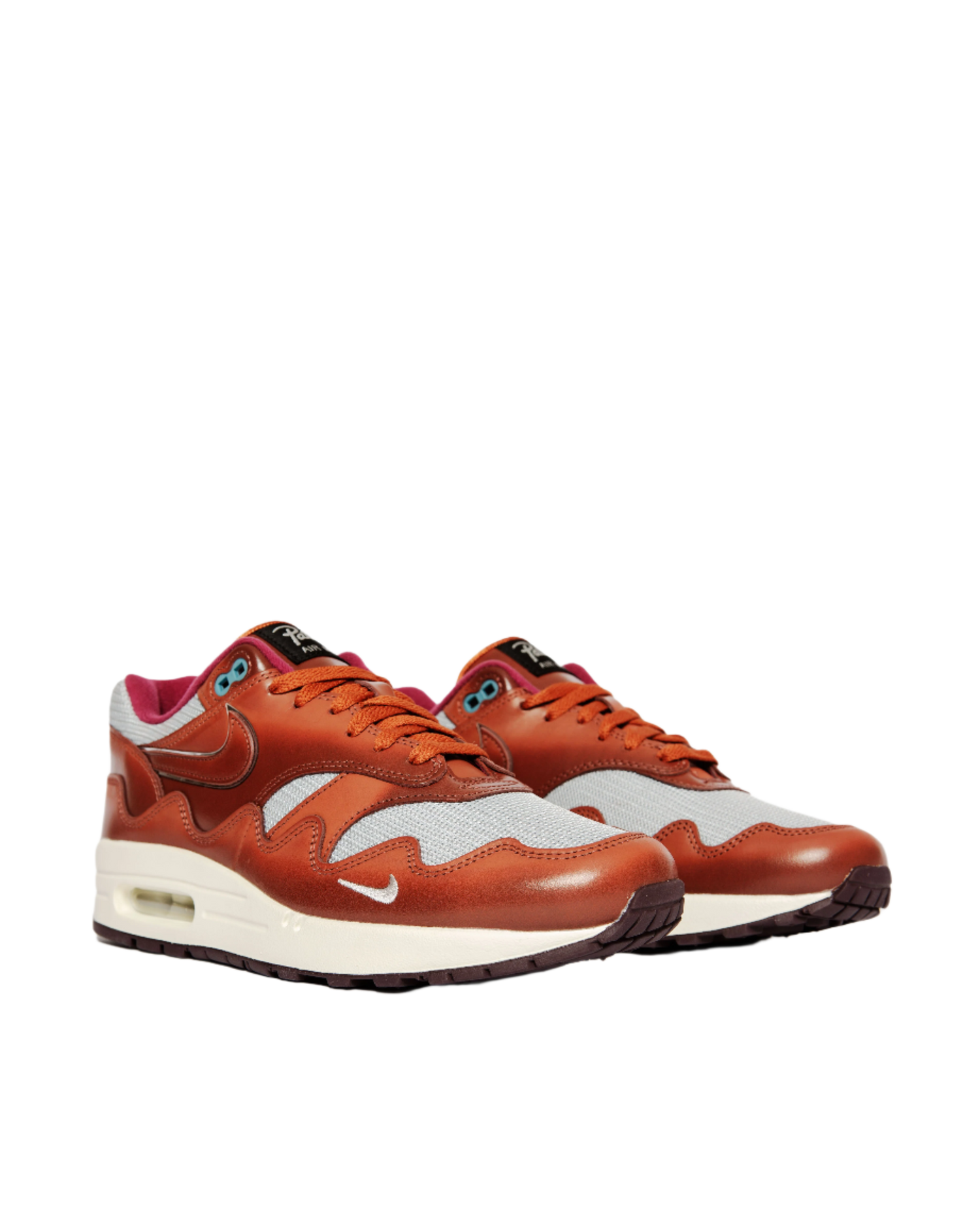 Patta x Nike Air Max 1 (Dark Russet/Dark Russet-Metallic Silver)