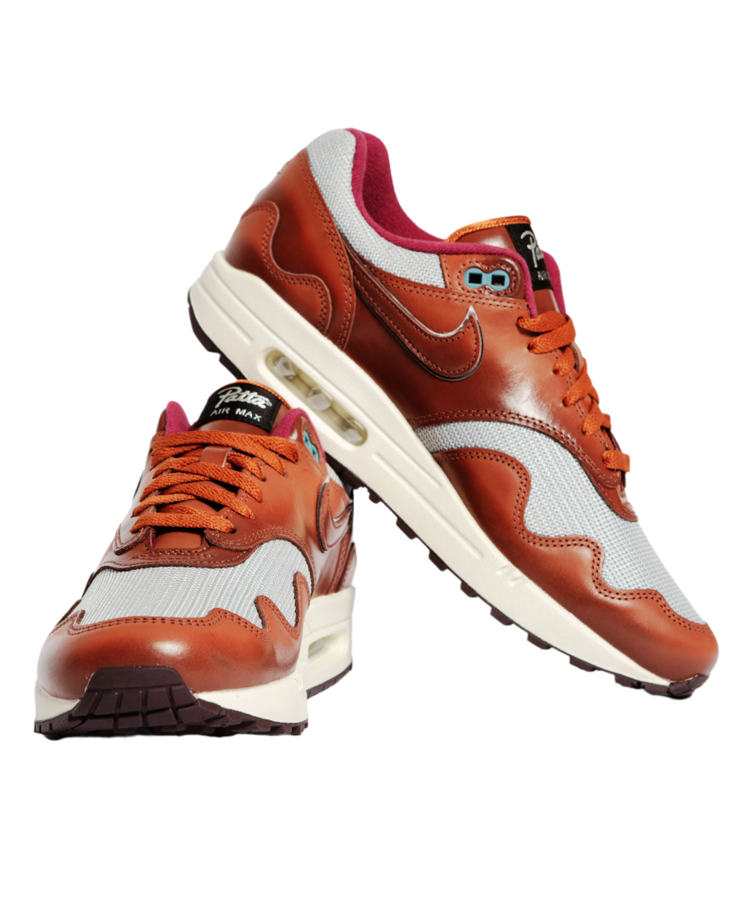 Patta x Nike Air Max 1 (Dark Russet/Dark Russet-Metallic Silver)