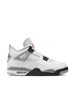 Nike Air Jordan 4 Retro (Summit White/Fire Red-Cement Grey-Black)