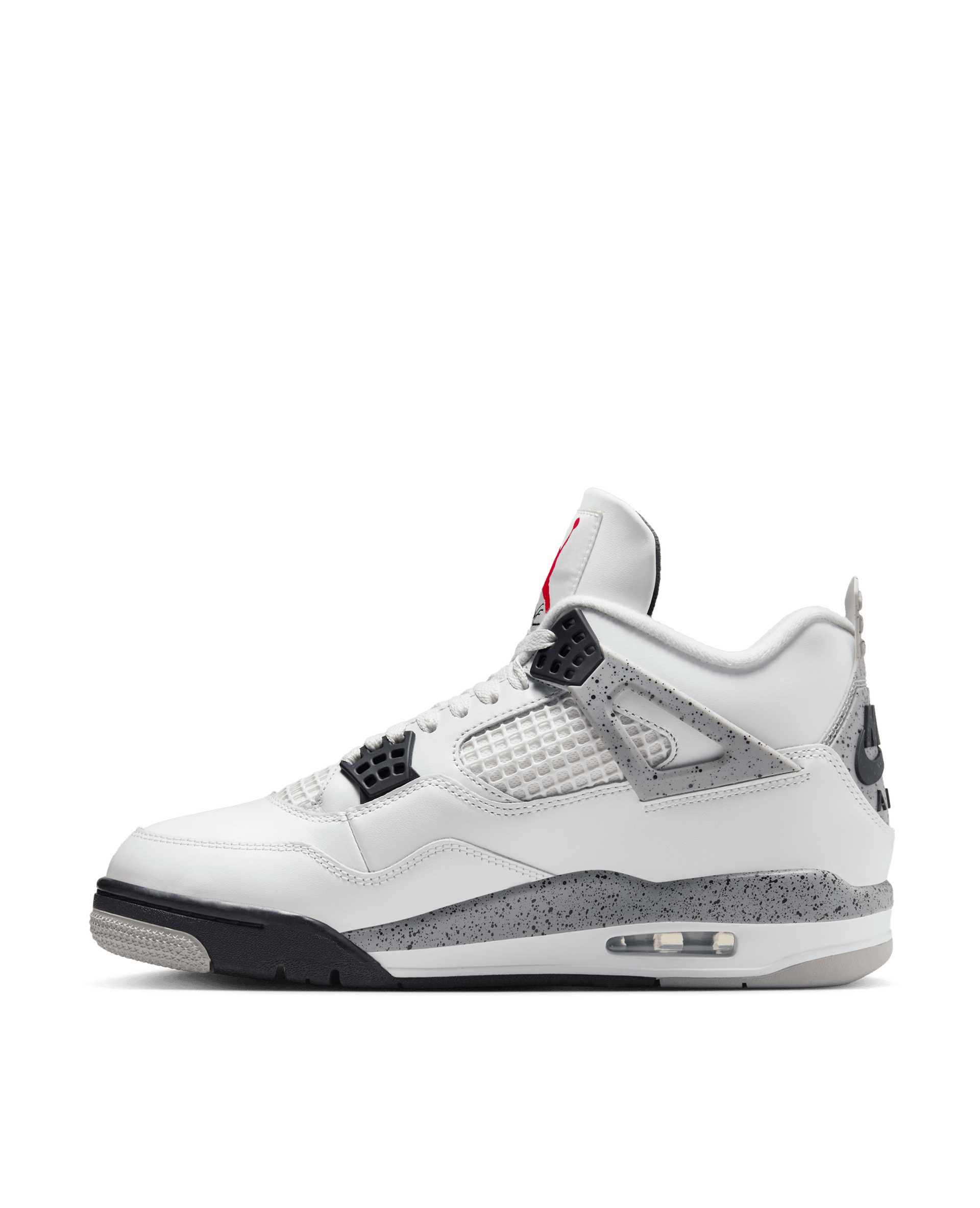 Nike Air Jordan 4 Retro (Summit White/Fire Red-Cement Grey-Black)
