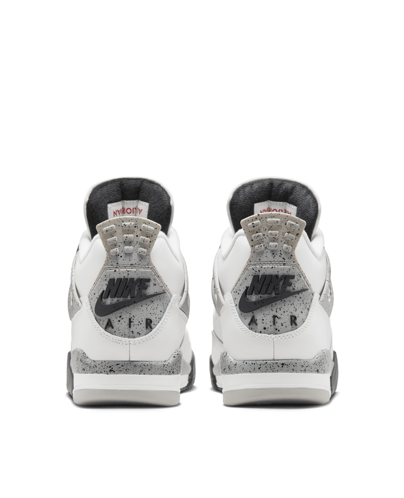 Nike Air Jordan 4 Retro (Summit White/Fire Red-Cement Grey-Black)