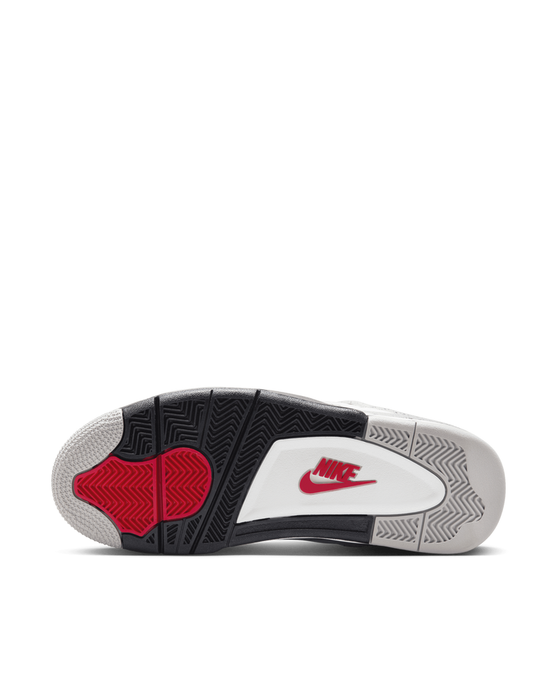 Nike Air Jordan 4 Retro (Summit White/Fire Red-Cement Grey-Black)