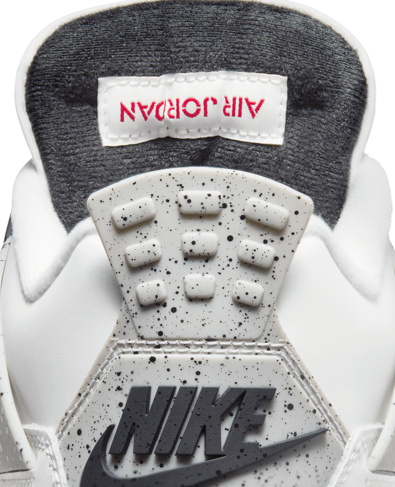 Nike Air Jordan 4 Retro (Summit White/Fire Red-Cement Grey-Black)