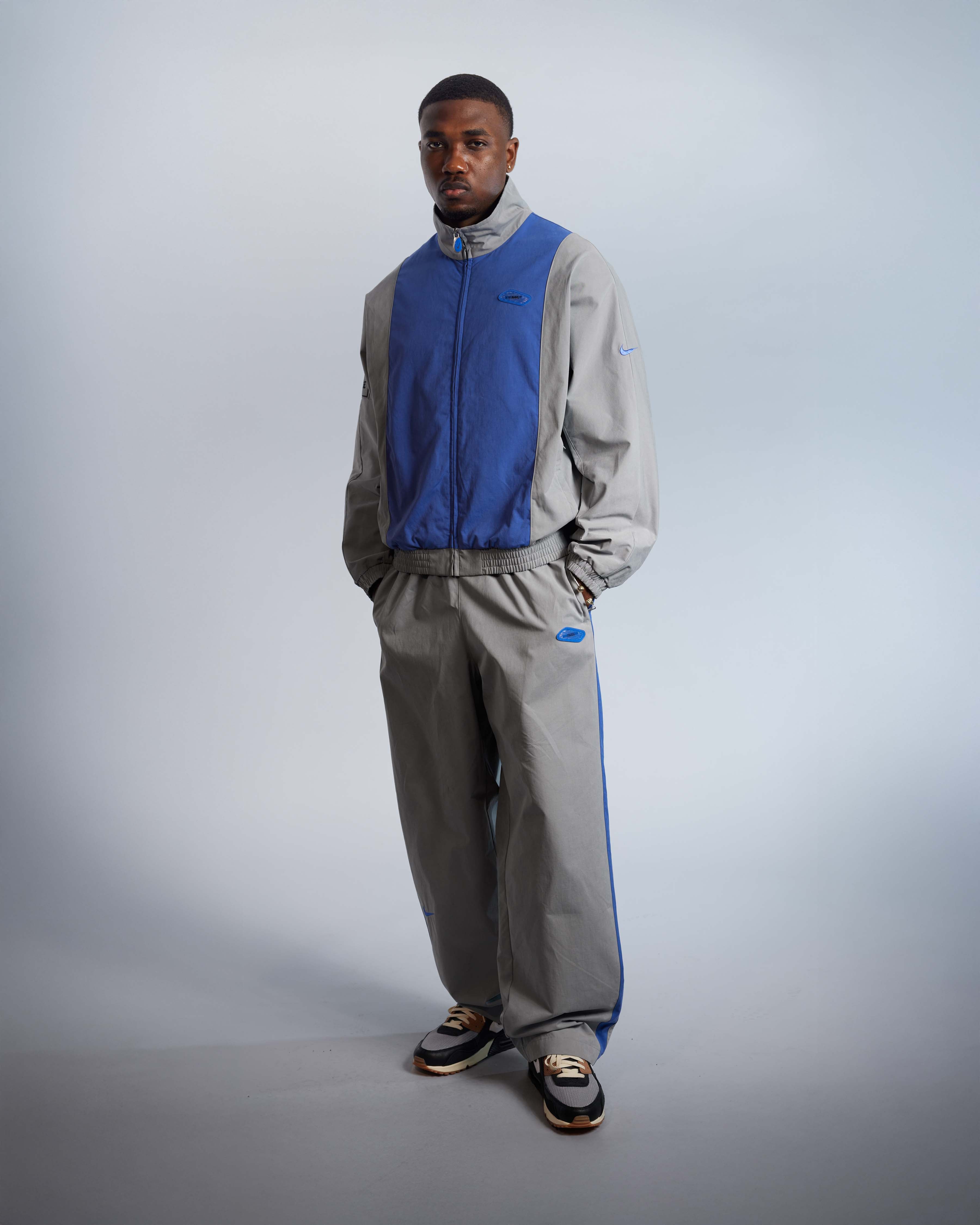 Patta x Nike NRG Track Jacket (Patricle Grey/Sapphire) – Patta UK
