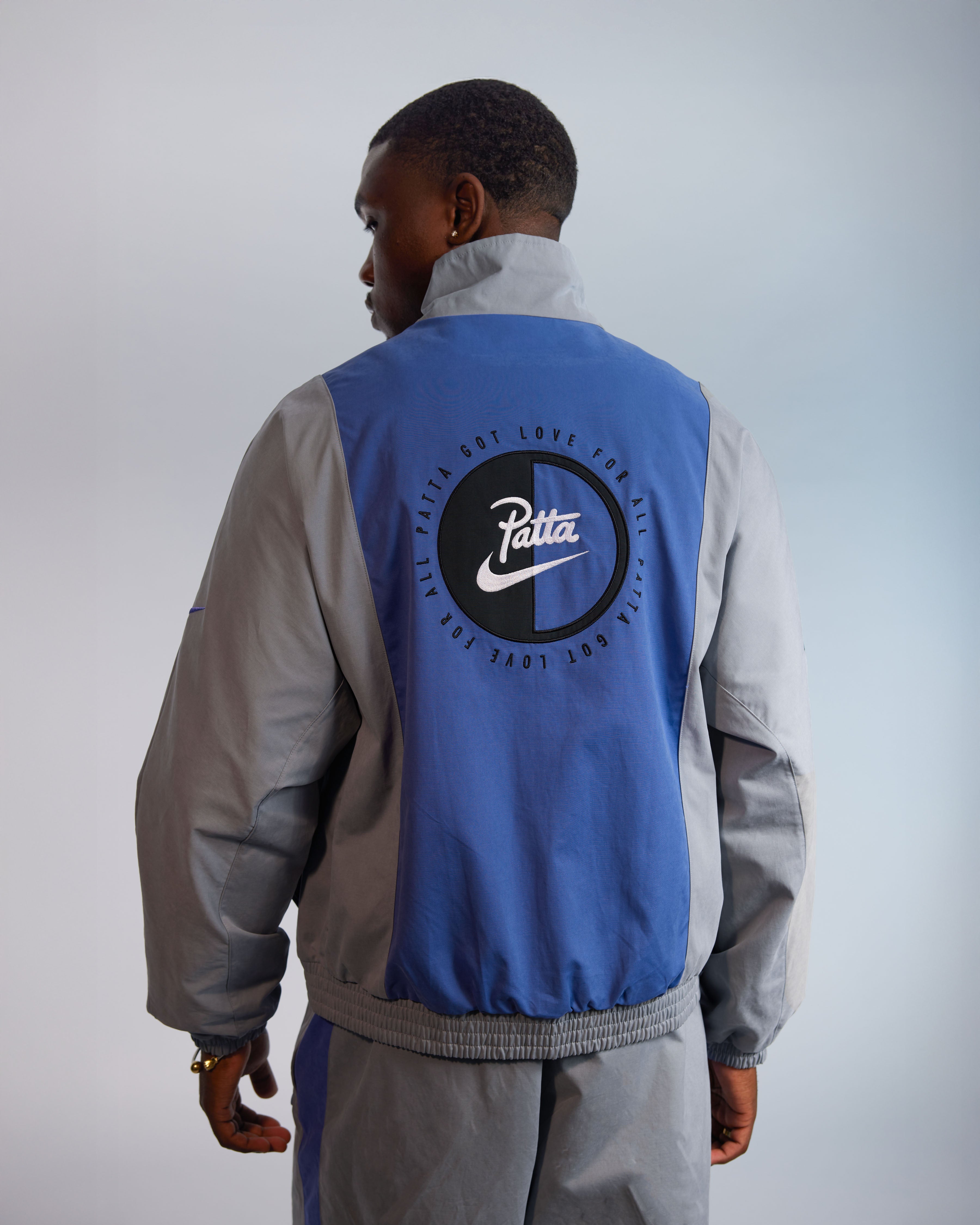 Patta x Nike NRG Track Jacket (Patricle Grey/Sapphire) – Patta UK