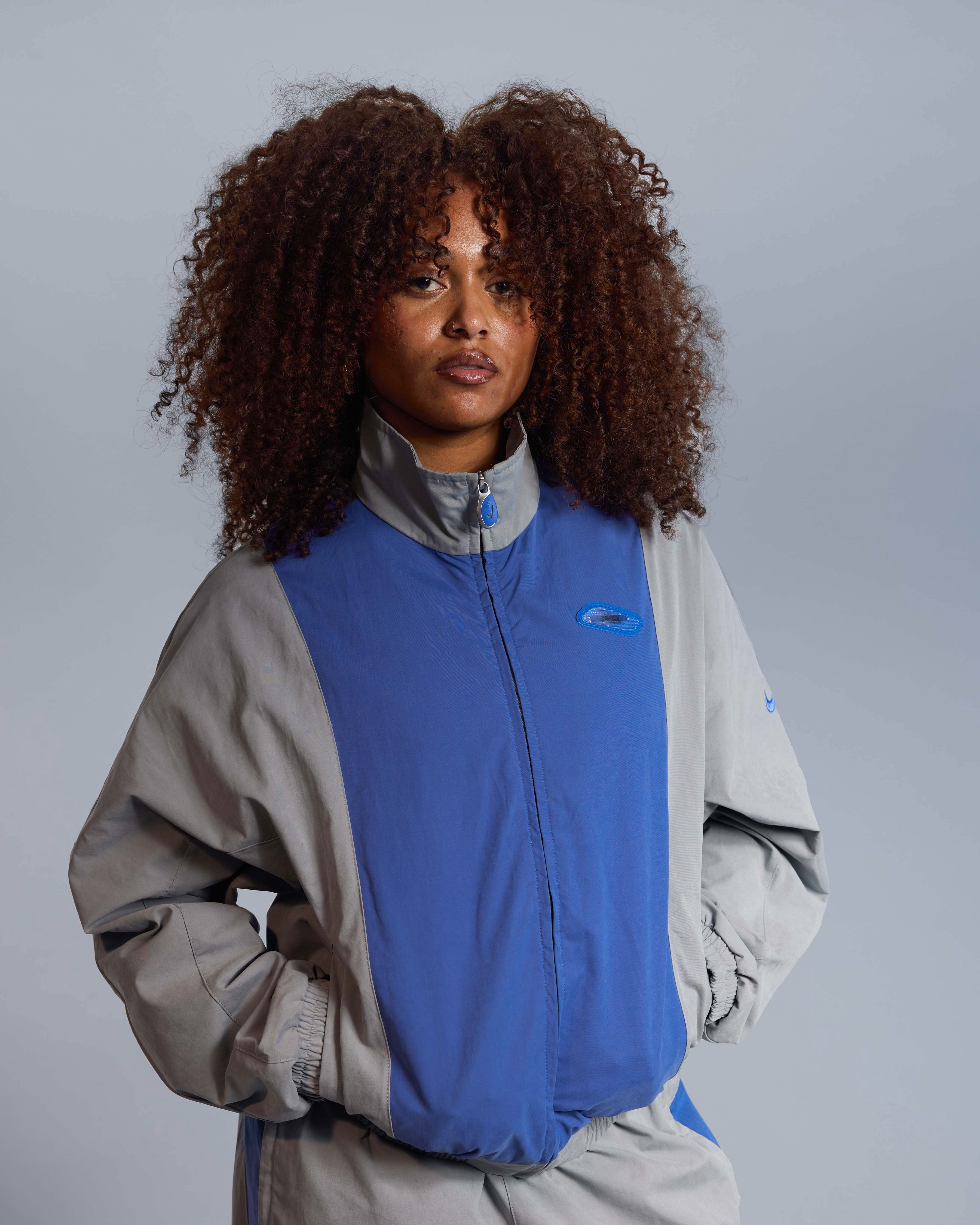 Patta x Nike NRG Track Jacket (Patricle Grey/Sapphire) – Patta UK