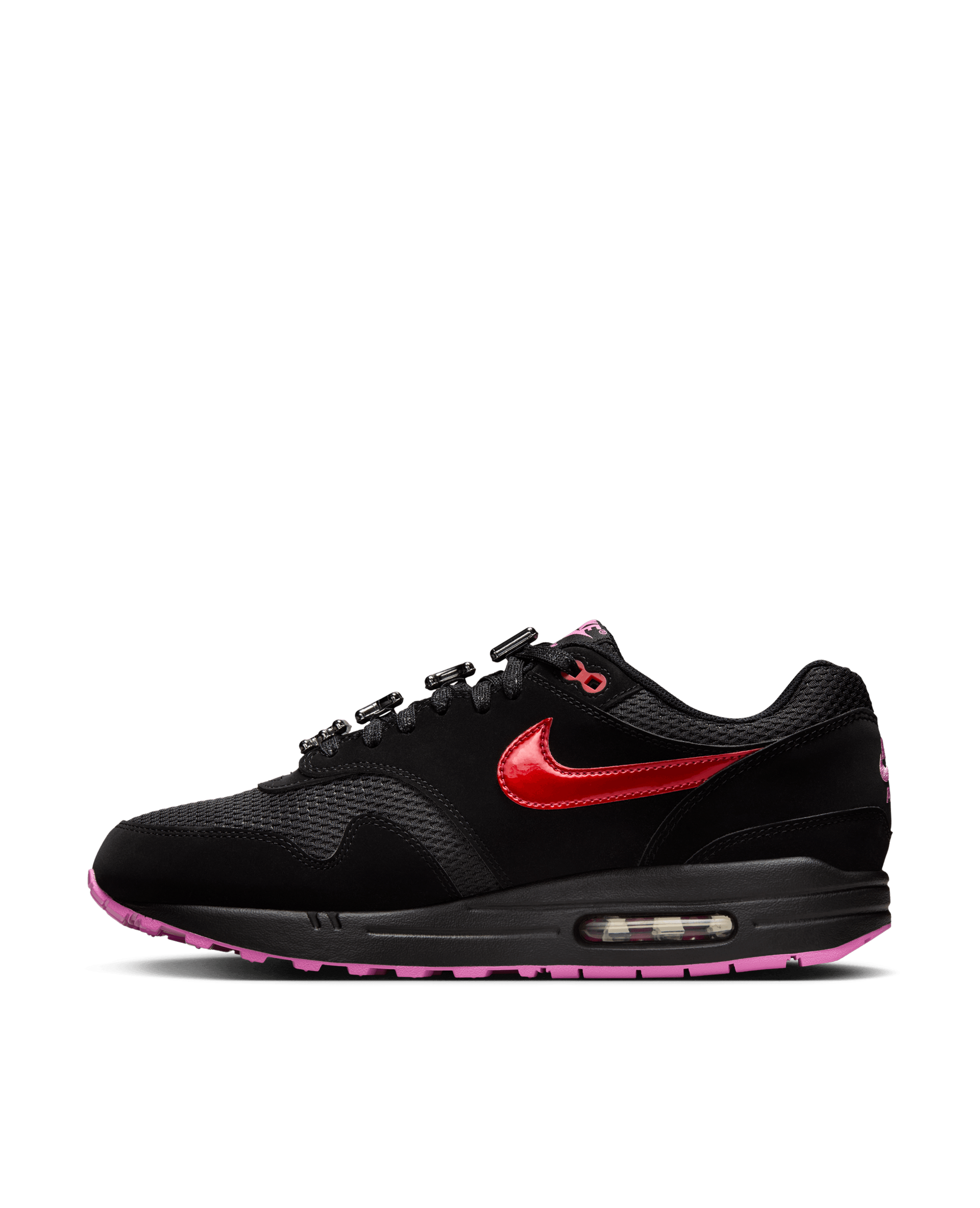 Nike Air Max 1 Premium (Black/Playful Pink-University Red)