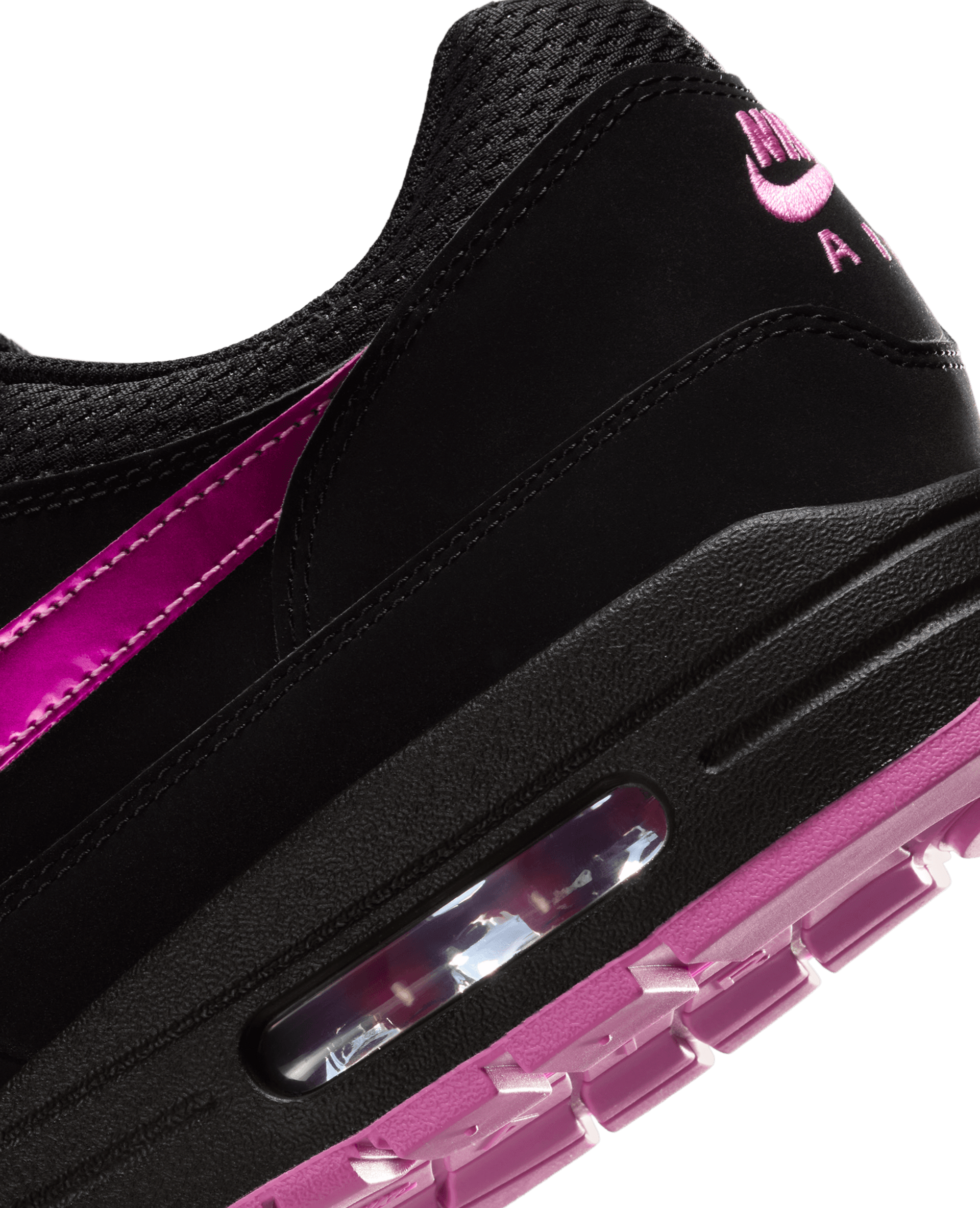 Nike Air Max 1 Premium (Black/Playful Pink-University Red)