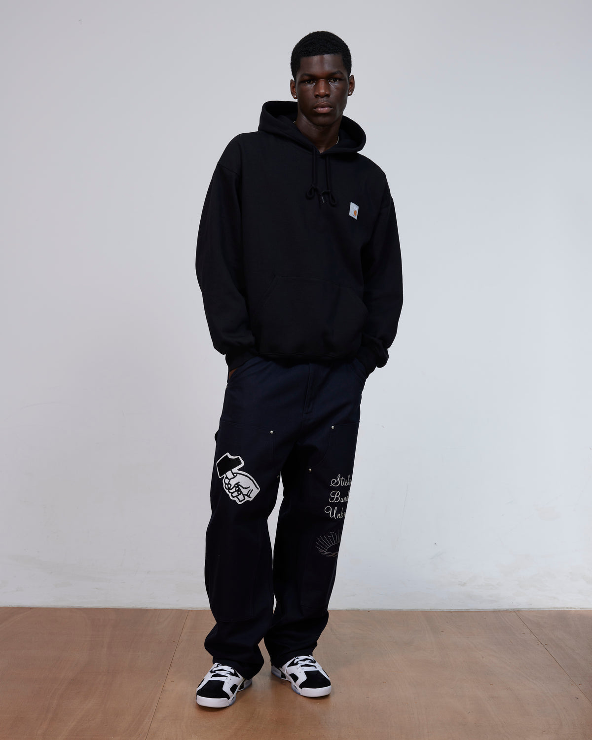 Patta x Carhartt Hooded Sweatshirt (Black)