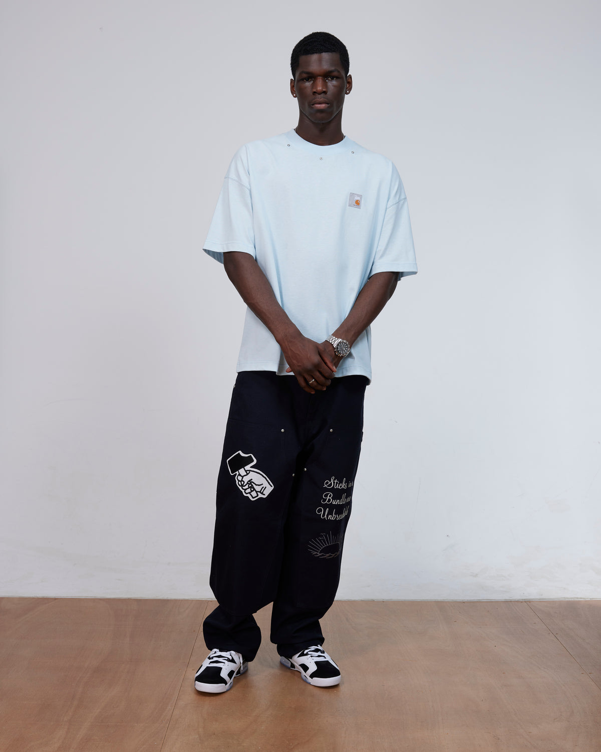 Patta x Carhartt Hartt And Soul T-Shirt (Light Blue)