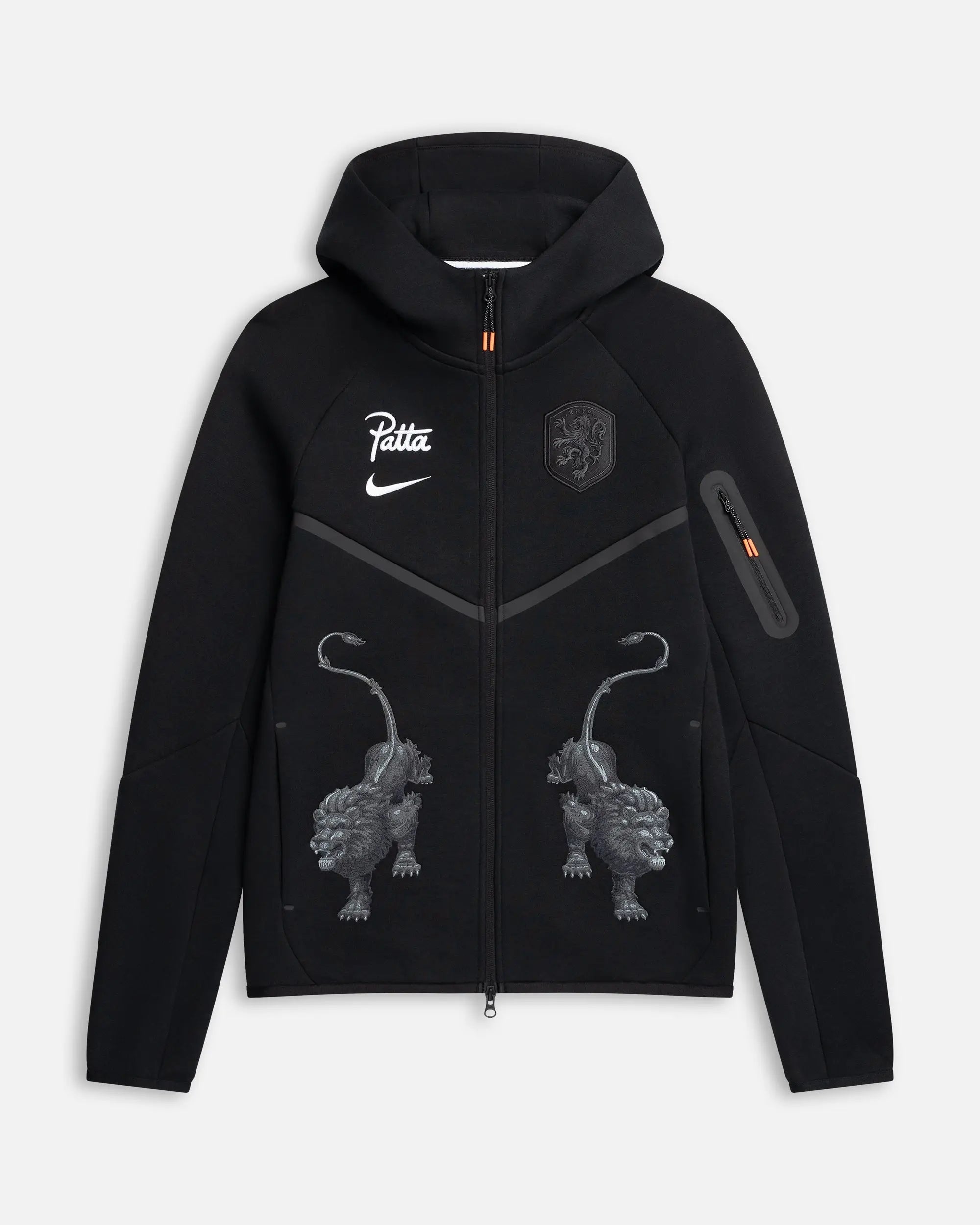 NEAT TECH スウェット ブラック Knvx M Nike Tech Fleece Fz Wr Hdy (Black/White) (No Sponsor