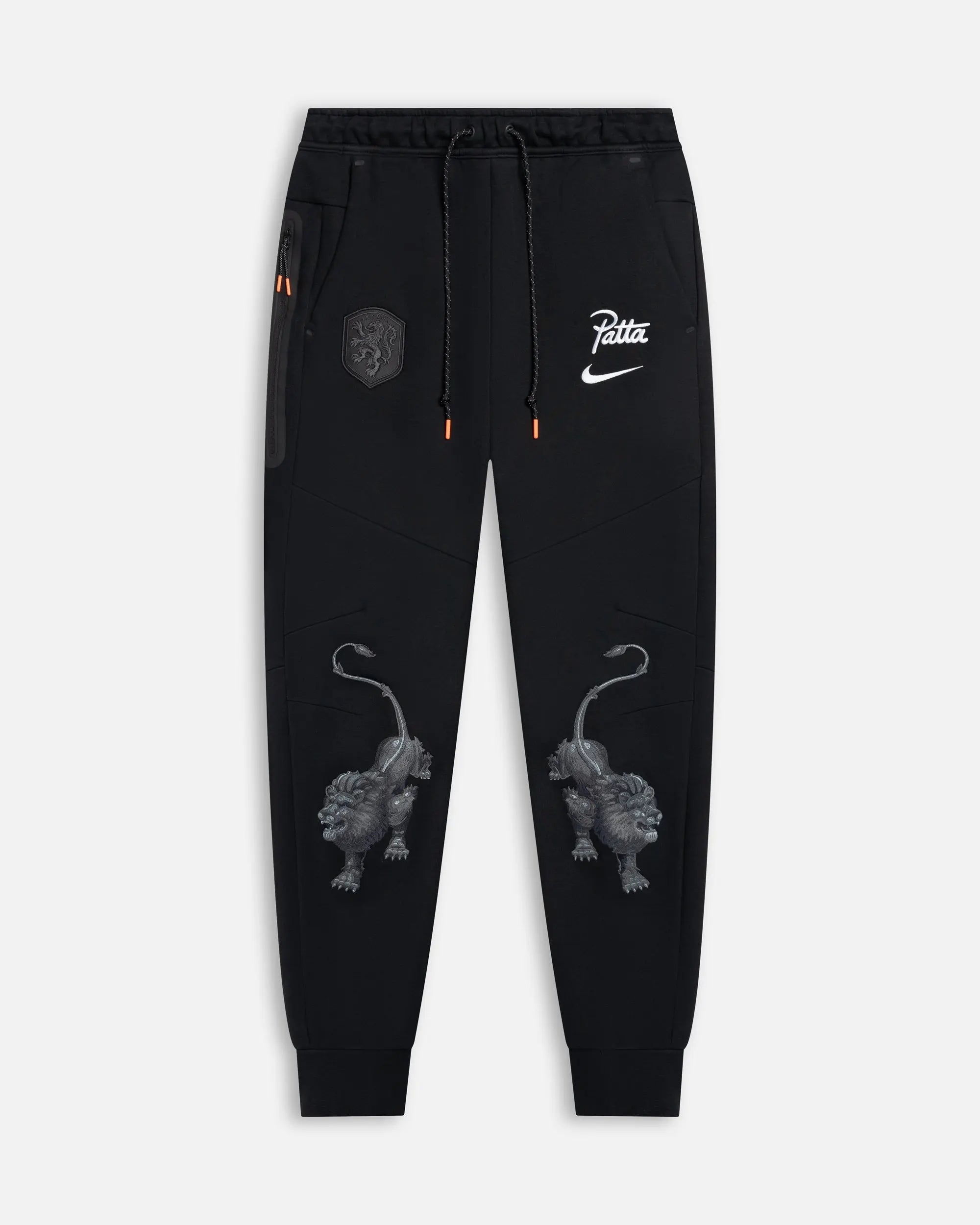 Knvx M Nike Tech Fleece Jggr (Black/White) (No Sponsor) - Patta